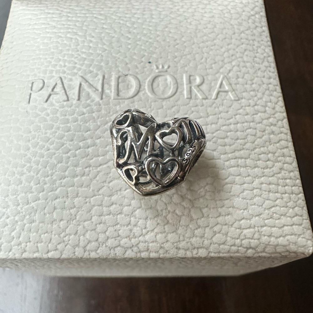 Pandora Sterling Silver Heart Charm NWOT